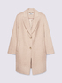 Wool blend coat with buttons and notched collar image number 4