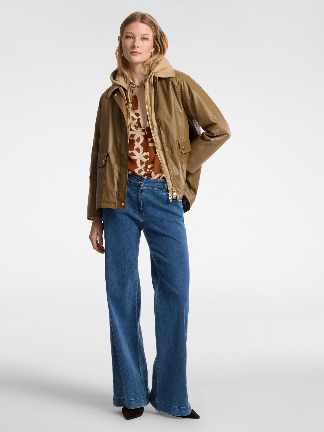 Cotton parka layering image number 2