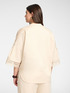 Mixed cotton shirt with lace inserts image number 1