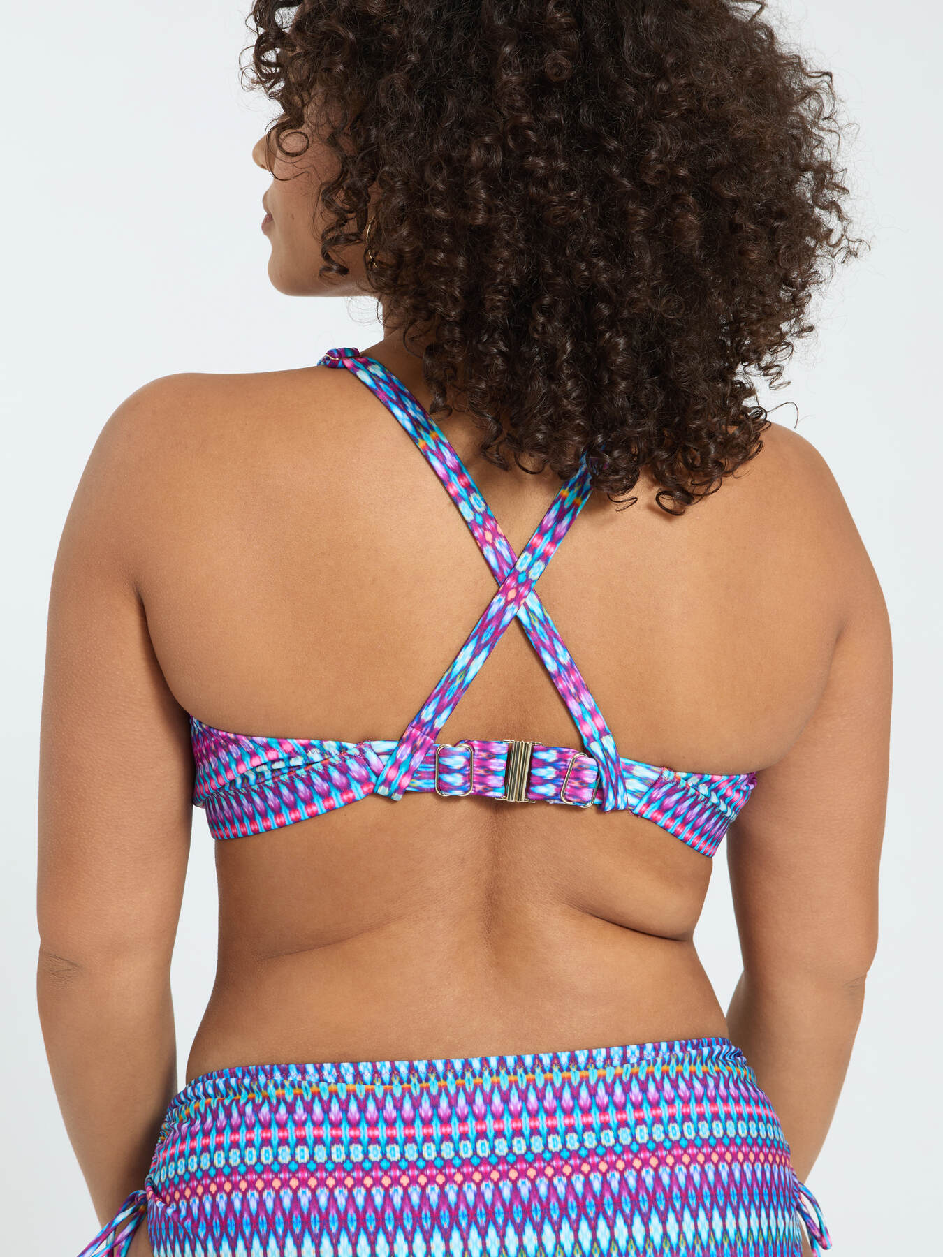 Bikini mit mehrfarbigem Print und B&auml;ndchen image number 7