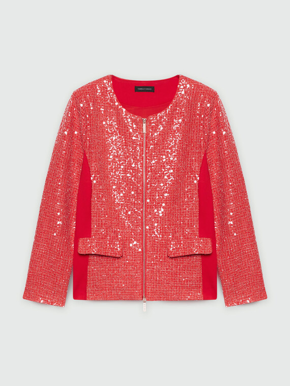 Jacke aus Lurex-Stoff