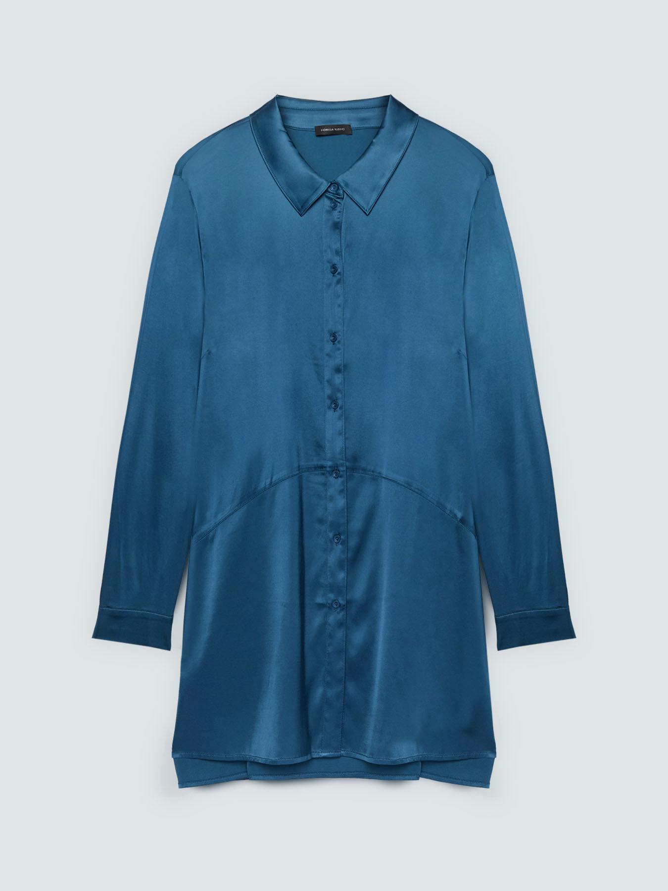 Stretch satin shirt image number 0
