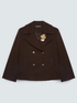 Doppelreihige Jacke mit Maxi-Brosche image number 4