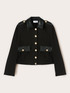 Short military jacket with inserts image number 4