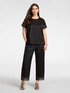 Blusa con bordi in pizzo image number 2
