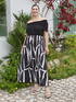 Vestido Chill off shoulder con estampado image number 1
