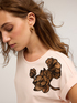 T-Shirt mit bestickter Blume image number 2