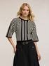 Maglia a righe con maniche corte image number 2