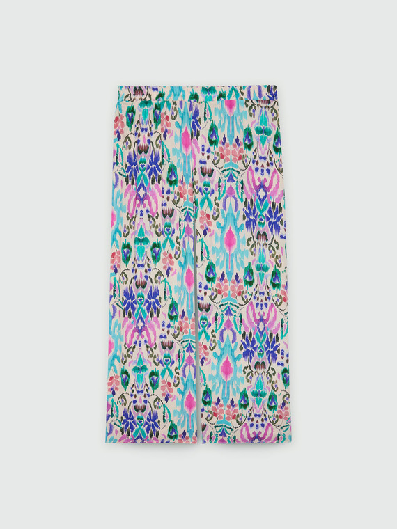 Bedruckte Palazzo-Hose