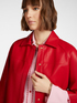 A-line jacket in shiny fabric image number 6
