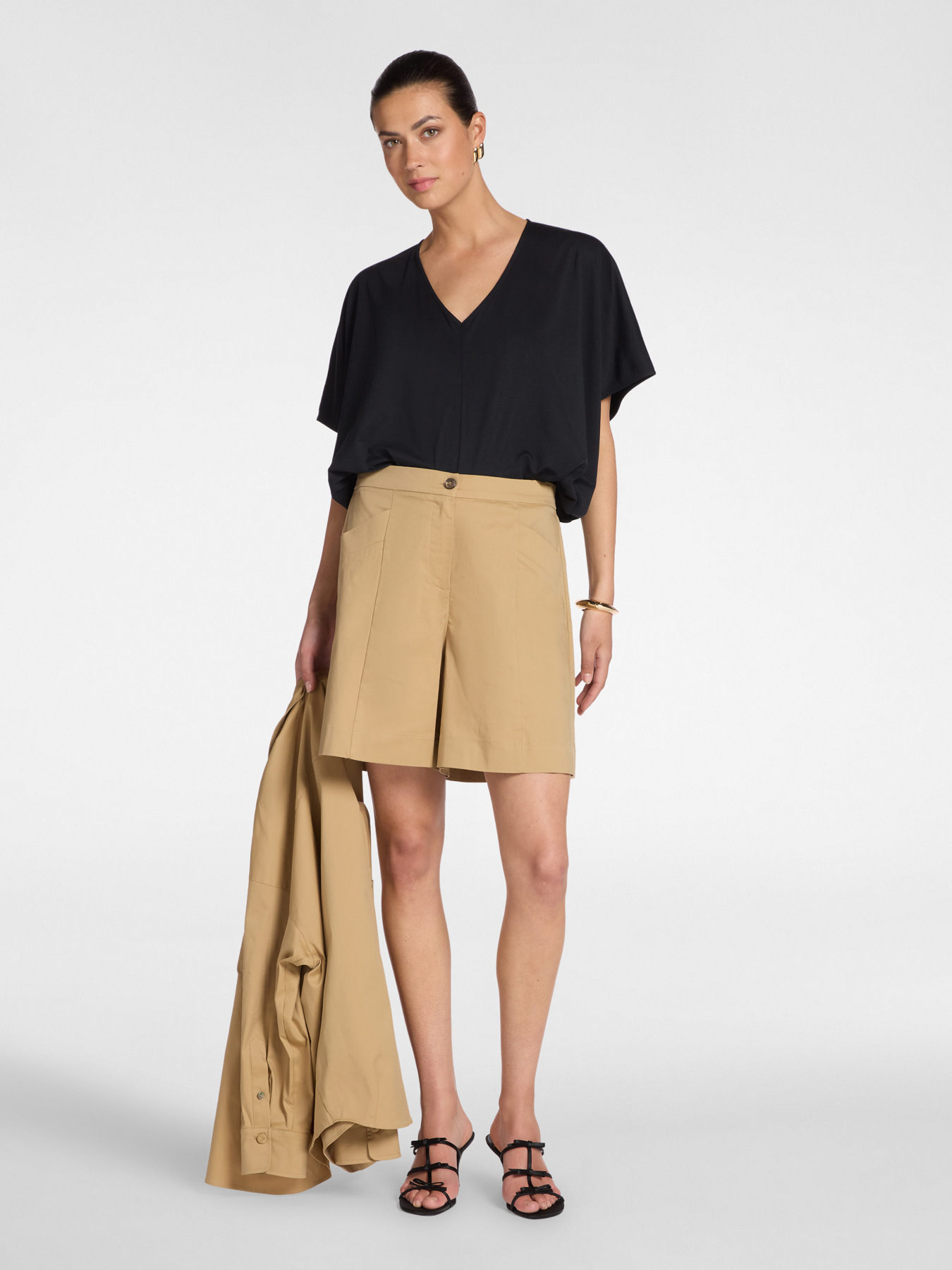 T-shirt col en V image number 3