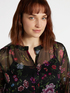Lange Hemdbluse mit Blumenmuster image number 2