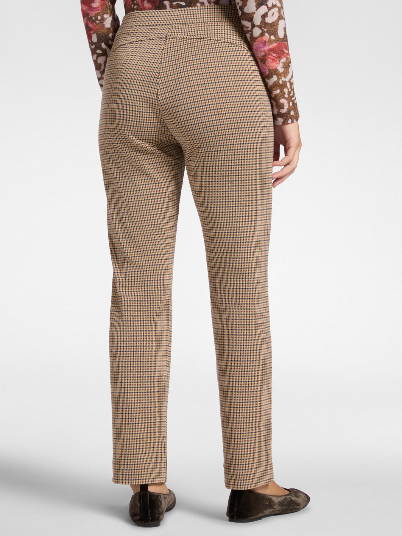 Pull-on jacquard jeggings image number 1