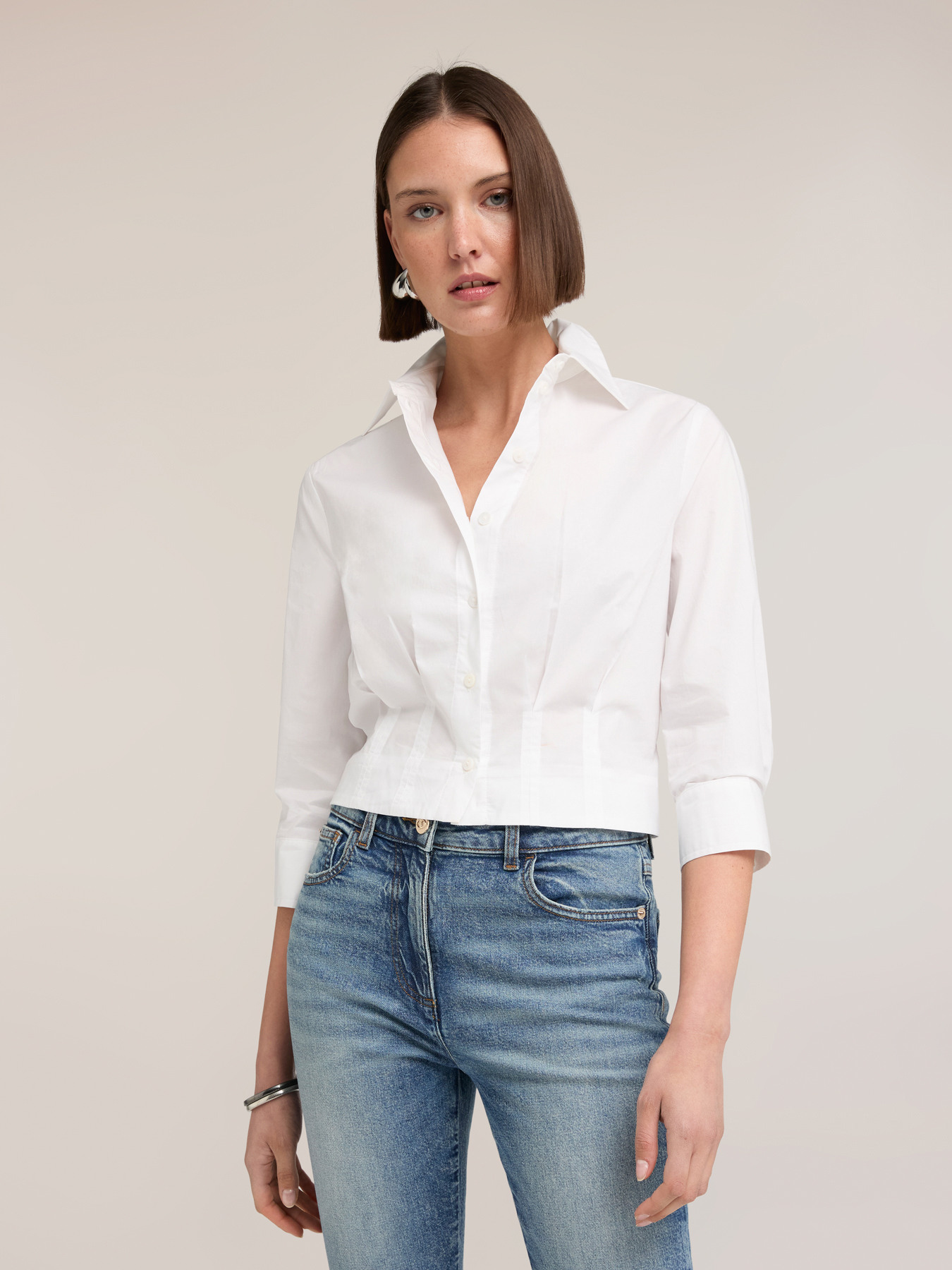 Boxy poplin shirt image number 2