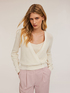 Cardigan ad incrocio in cotone image number 0