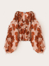 Bluse mit Blumenmuster und weiten Ärmeln image number 4