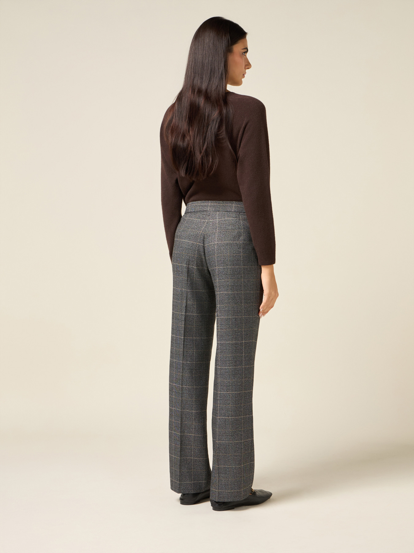 Pantaloni palazzo check image number 1