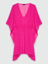 Kaftan in worked fabric image number 5