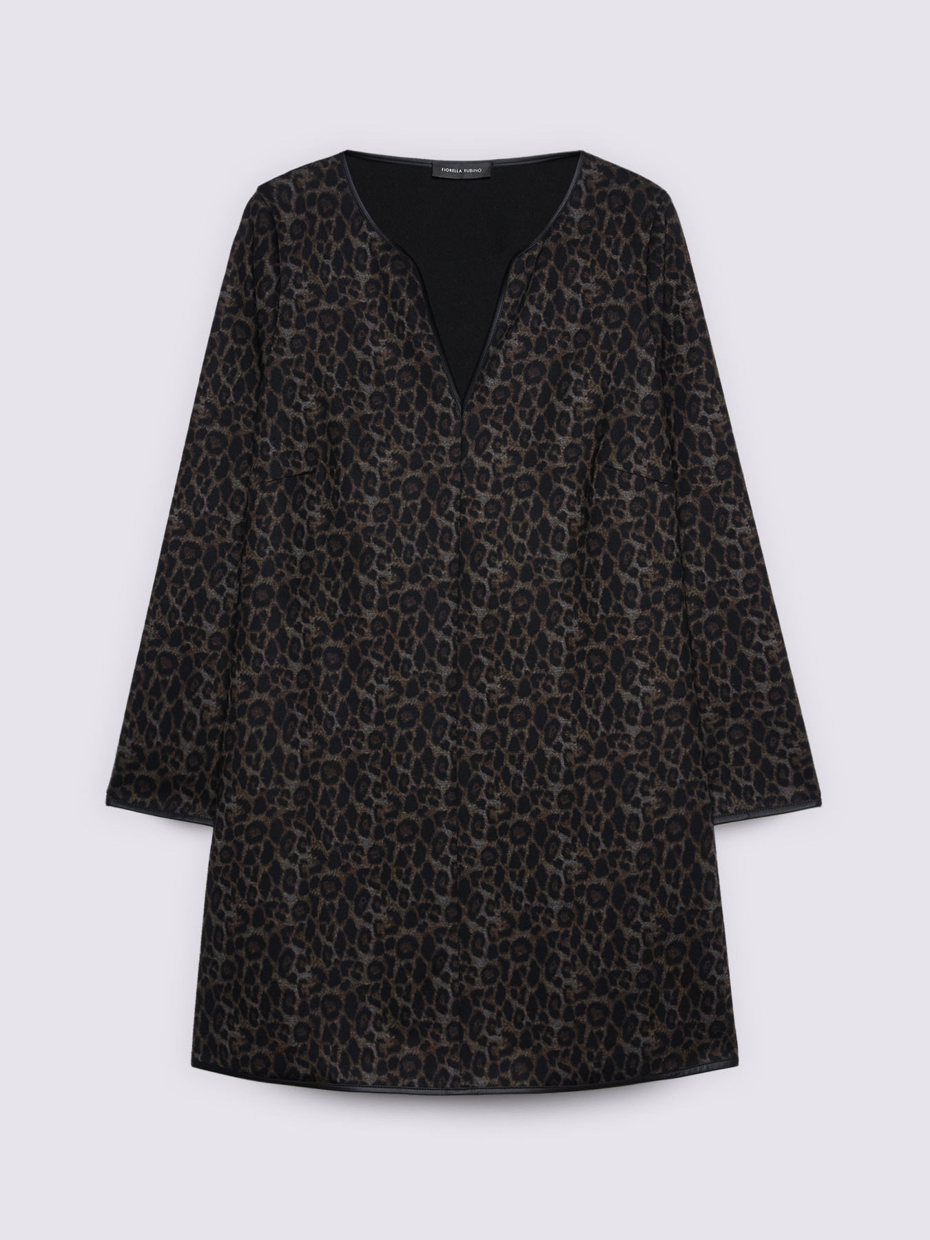 Robe regular avec imprimé et col en V image number 4