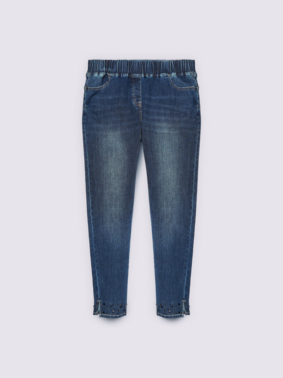 Jeggings with glittery appliqués