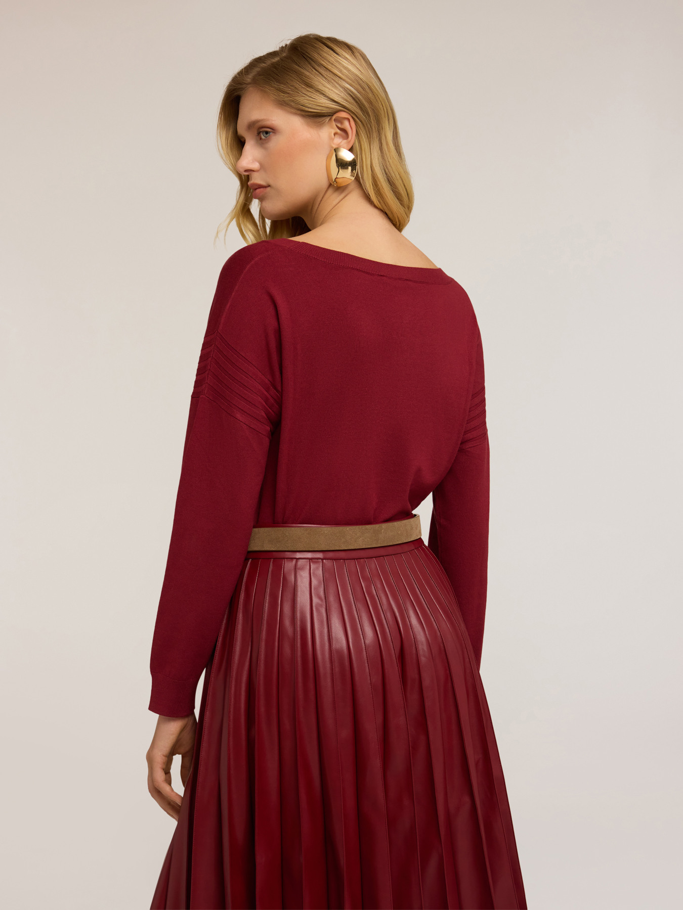 Oversized viscose sweater image number 1