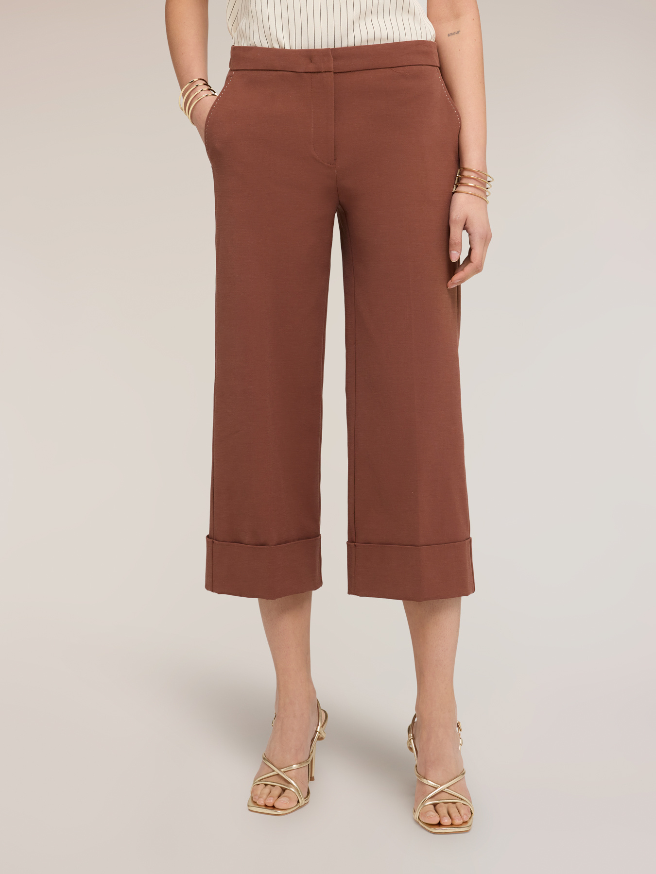 Pantaloni cropped The Tailoring Lab image number 0