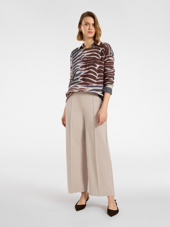 Jersey pull-on trousers