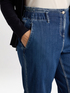 Ballon-Jeans mit Steppnähten in Kontrastfarbe image number 3