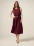 Mixed linen dress with jewel dye image number 0