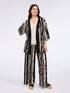 Tie-dye print kimono image number 0
