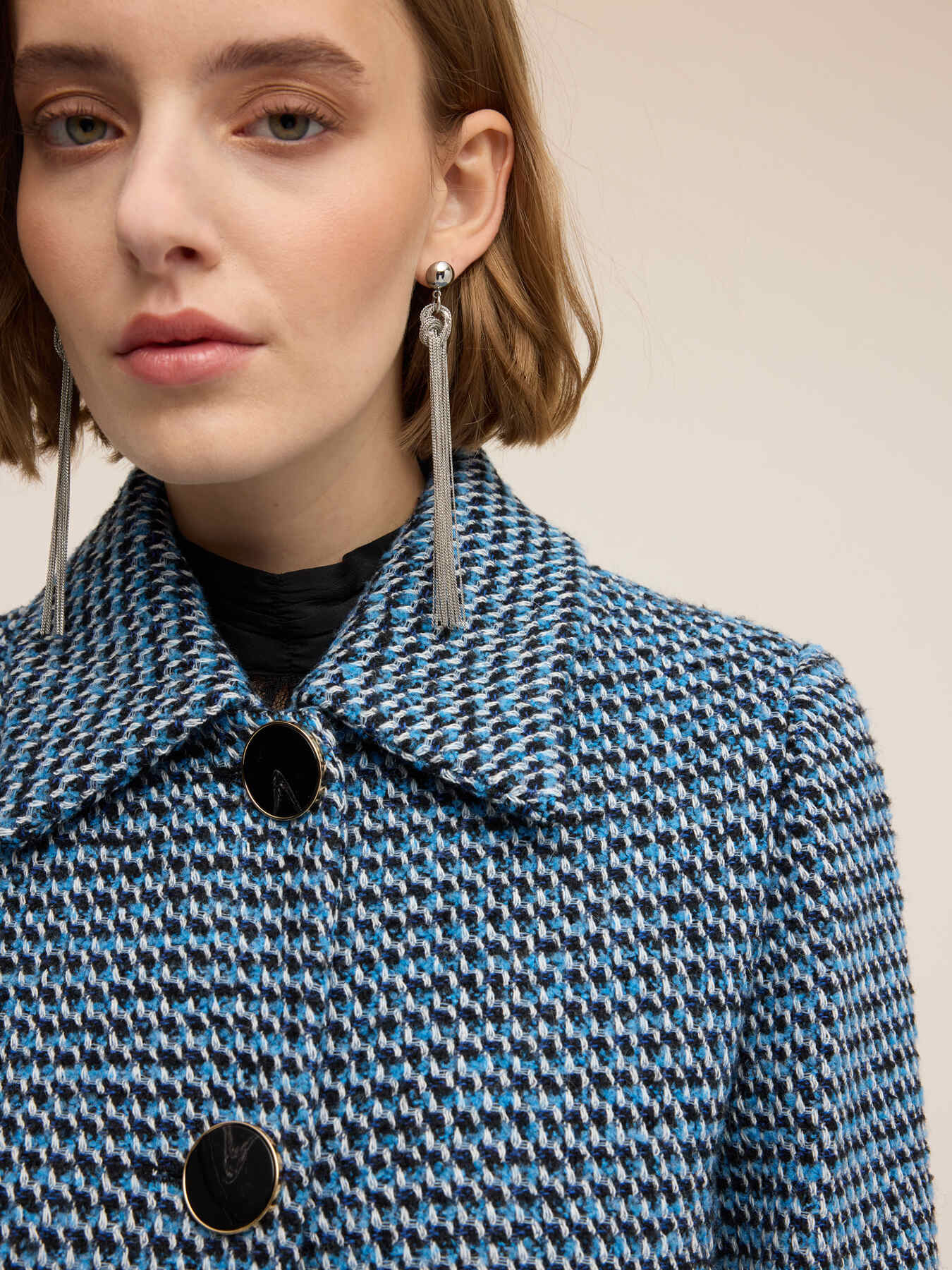 Cappotto lungo jacquard image number 3