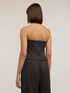 Top bustier in yarn-dyed polyviscose image number 1