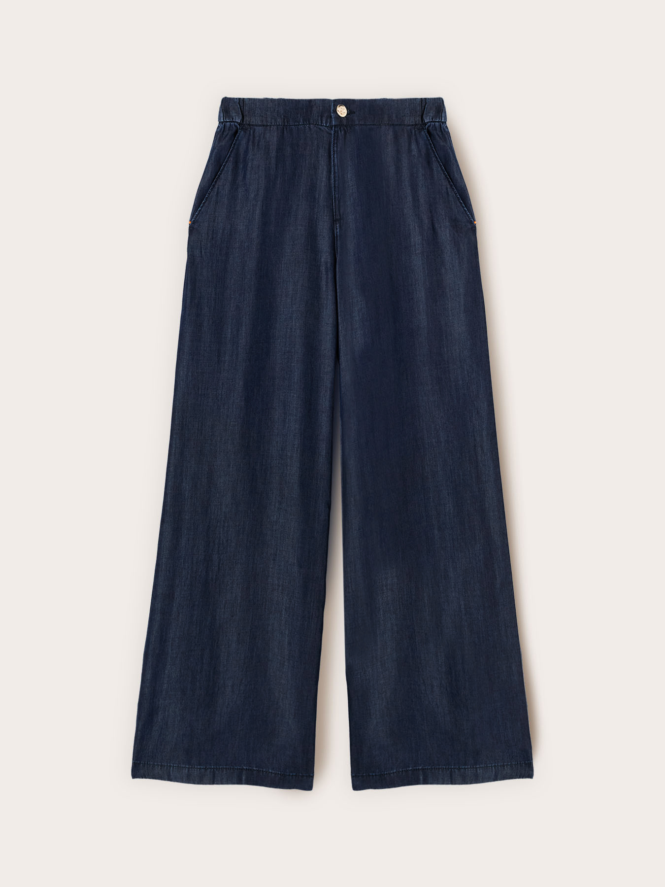 Jeans palazzo din denim lyocell image number 3