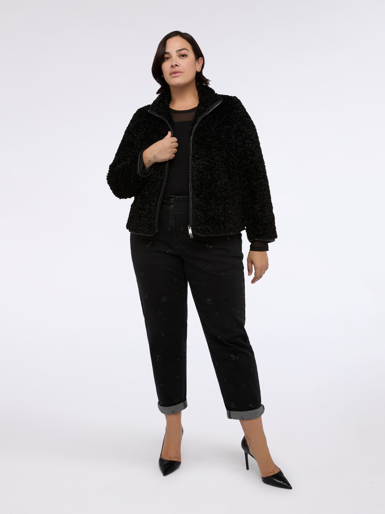 Teddy jacket with zip image number 0