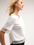 T-shirt with sequinned trims image number 2