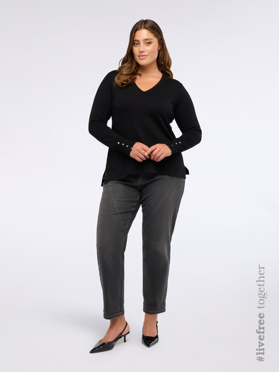 Jean barrel stone washed