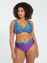 Bikini mit tropischem Print und Bund in der Taille image number 2