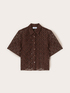 Boxy macram&eacute; lace shirt image number 4