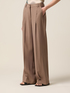 Palazzo pants in viscose blend fabric image number 3