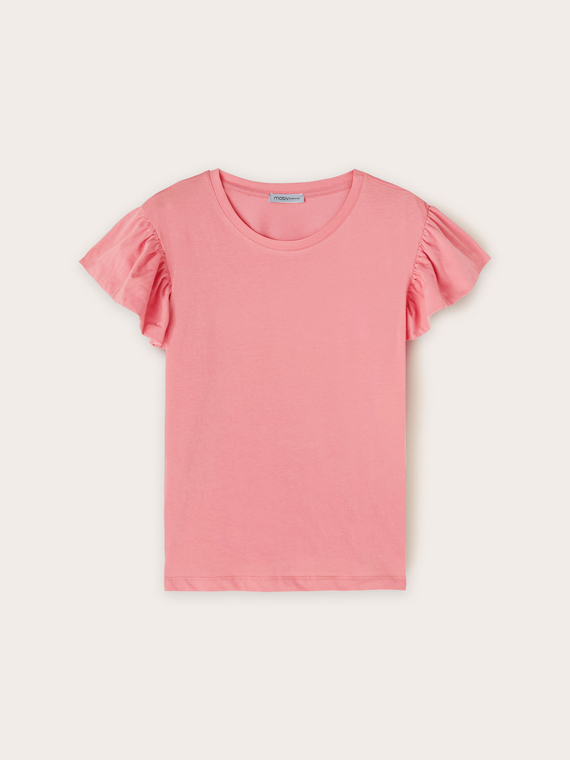 T-shirt avec manches à volants