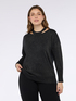 Lurex sweater with cut out details image number 2
