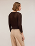 Fine knit lurex cardigan image number 1