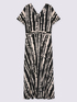 Long dress with tie-dye print image number 4