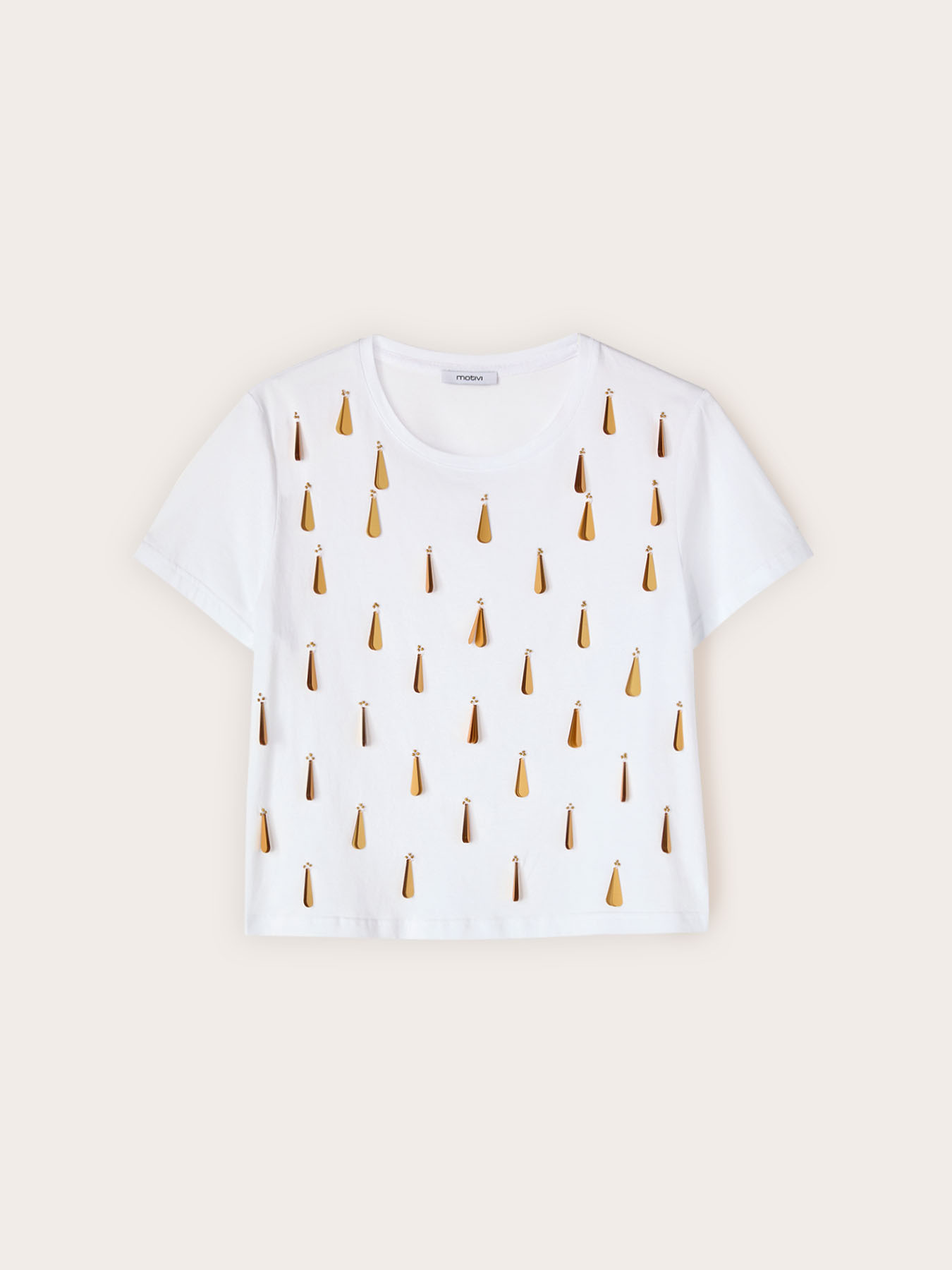 T-Shirt mit Paillettenstickerei image number 4