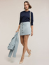Crew neck sweater with bell sleeves image number 0