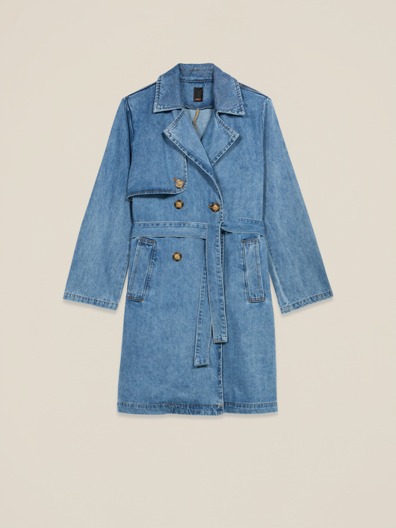 Trench in denim misto viscosa
