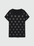T-Shirt mit Strass-Logos image number 4