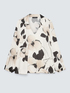 Satin blouse with floral print image number 4