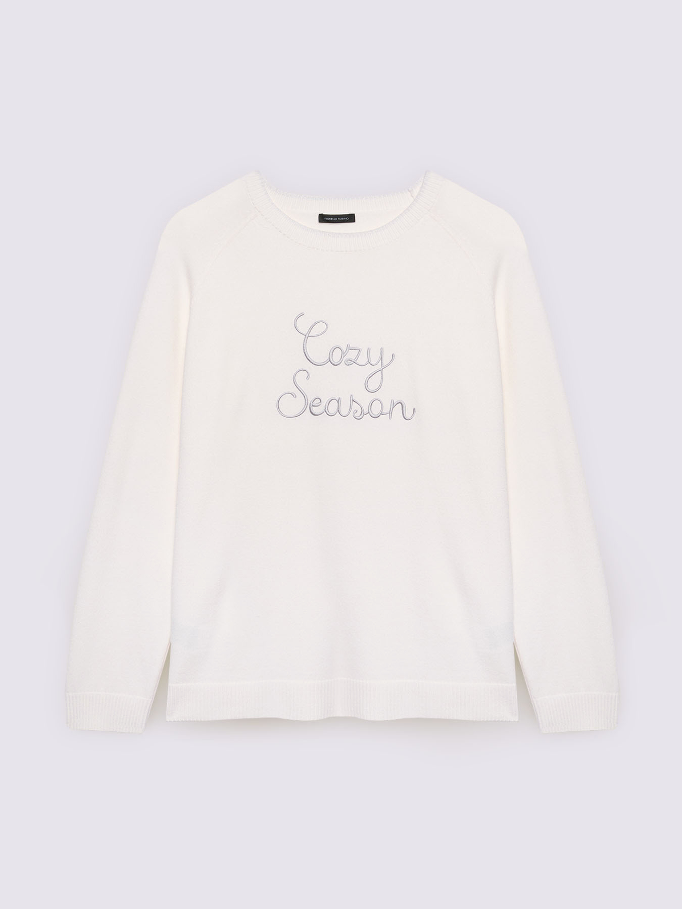 Rundhals-Pullover mit Cozy Season Stickerei image number 4