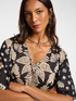 Caftan imprimé et brodé image number 3